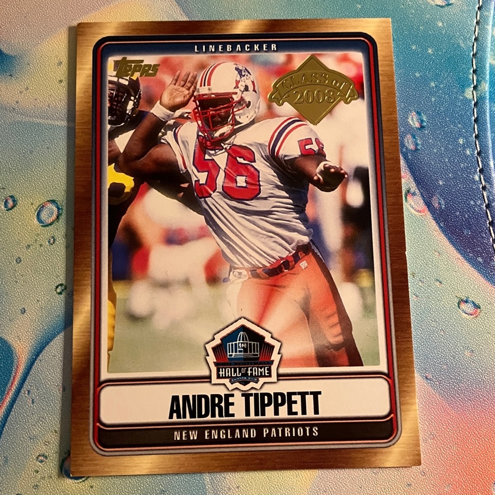 Andre Tippett NEW ENGLAND Patriots Football Card hall of fame